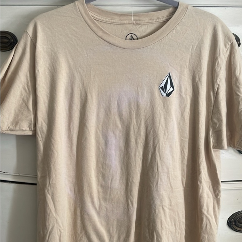 Volcom Men's Tan Short Sleeve Tee